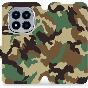 Pouzdro na mobilní telefon Flipové pouzdro Mobiwear - Xiaomi Redmi Note 15 Pro Plus 5G - V111P Maskáče (Knížkové flip pouzdro, obal, kryt na mobil Xiaomi Redmi Note 15 Pro Plus 5G - V111P Maskáče, materiál Umělá kůže + TPU - ochrana 360°, stojánek, silikonová vanička, magnetické)