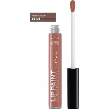 Rtěnka Tekutá matná rtěnka Avon bežová Attitude Nude 7 ml 7 g