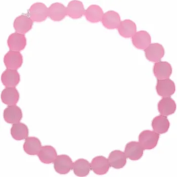 Náramek Dětský náramek satinovaný růžový obvod cca 13 cm