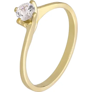 Prsten Zlaton Prsten žluté zlato se zirkonem vel.53 1.7g 000032005226