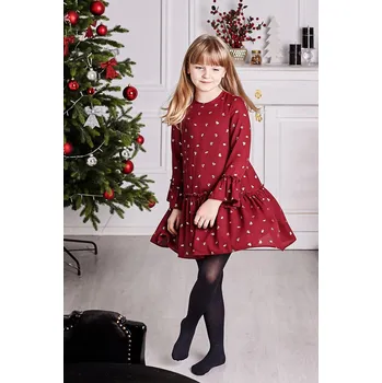 Dámské šaty Lehká bordó šaty v boho stylu Zoja 134