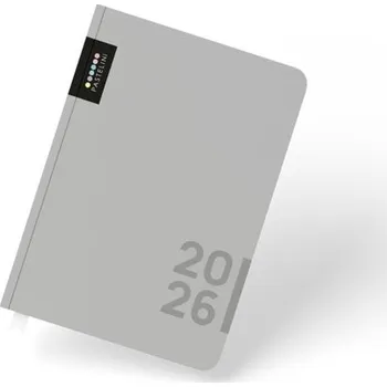 Diář Diář A5 denní 2025 PASTELINI - šedá