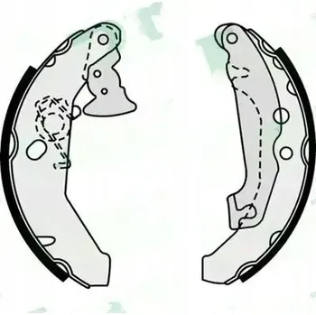 Brzdová čelist Lpr 07560 Sada brzdových čelistí