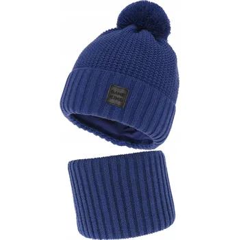 Čepice Chrpově modrá ČEPICE + NÁKRČNÍK 54-58 FLÍSOVÝ 10-99 let