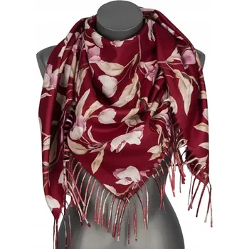 Šála Versoli šátek s květinovým vzorem - viskóza