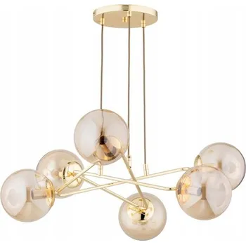 Závěsné svítidlo TRISTAN délka 65cm 6xE14 | zlaté