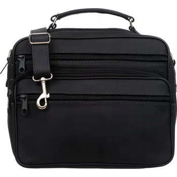 Kabelka Kaletnik kabelka z pravé lícové kůže černá