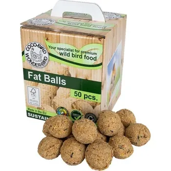 Krmivo pro ptáka Kejo Lojové koule bez síťky v krabici s uchem 50 ks