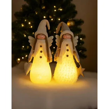 PM Euro Trading LED Anděl se srdcem 496469 Soška