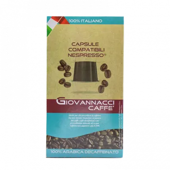 Giovannacci caffé kapsle nespresso bez kofeinu 100% arabica 25ks