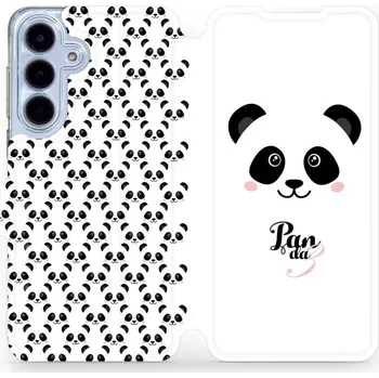 Pouzdro na mobilní telefon Flipové pouzdro Mobiwear - Samsung Galaxy S25 FE - M030P Panda Amálka (Knížkové flip pouzdro, obal, kryt na mobil Samsung Galaxy S25 FE - M030P Panda Amálka, materiál Umělá kůže + TPU - ochrana 360°, stojánek, silikonová vanička, magnetické zavírání)