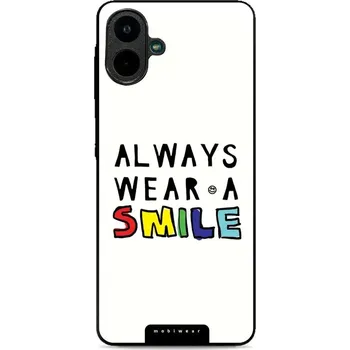 Pouzdro na mobilní telefon Lesklý kryt Mobiwear Glossy - Samsung Galaxy A07 - G077G Always smile (Prémiové lesklé pouzdro, obal, kryt Mobiwear Glossy na mobil Samsung Galaxy A07 - G077G Always smile, materiál Plast + TPU silikon - krytí po všech stranách, neošoupatelný potisk, tenk
