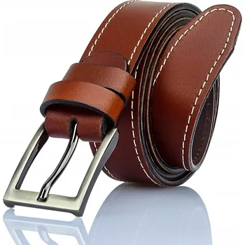 Opasek Pánský kožený Pasek Gracio hnědý s lemováním