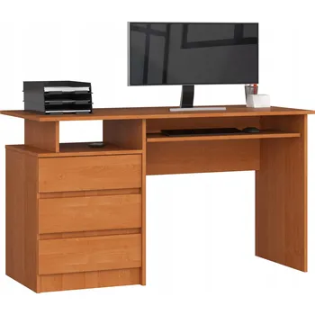 Psací stůl Obdélníkový psací stůl Akord 135 x 60 x 77 cm olše