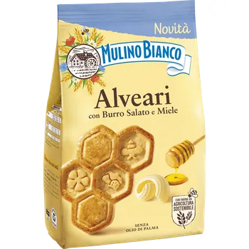 Mulino bianco alveari sušenky s máslem a medem 300g