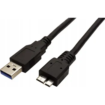 Datový kabel ROLINE USB 5Gbps kabel USB3.0 A(M) - microUSB3.0 B(M), 3m, černý