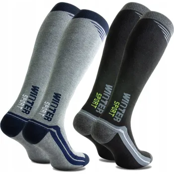 Pánské ponožky Pánské podkolenky ponožky lyžařské termoaktivní froté silné 42-46