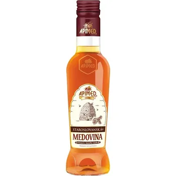 Medovina Apimed - Staroslovanská medovina - tmavá z lesního medu (karton 12x 0,18l) 13,5%