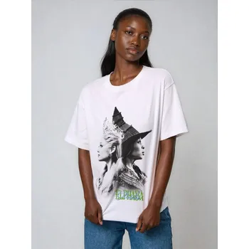 Oblečení a móda Sinsay - Bavlněná košilka s potiskem Wicked - bílá - 407FG-00X - 407FG-00X-M