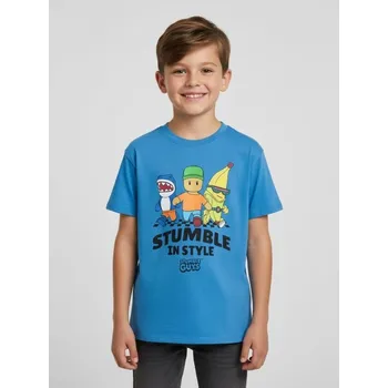 Chlapecké oblečení Sinsay - Tričko Stumble Guys - námořnická modrá - 214FC-95X - 214FC-95X-134
