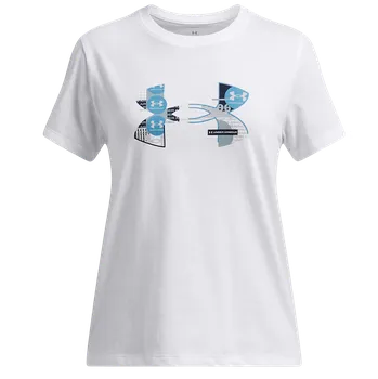 Dívčí tričko Triko Under Armour Big Logo UA Fill SS 1389769-100 Velikost M