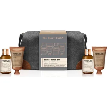 Kosmetická sada Baylis & Harding Set kosmetiky pro muže - 4ks v toaletní tašce | bergamot, konopí a santalové dřevo