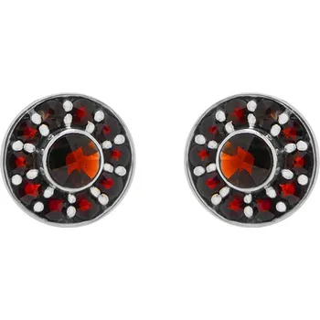 Náušnice Český granát náušnice stříbrné 131455