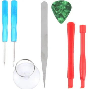 JIAFA 7v1 sada nářadí pro opravu iPhone 4 / 4S / 5 / 5S / 5C / SE (2016) - červenomodrá