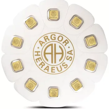 Argor-Heraeus 10 x 1g investiční zlatý slitek | GoldSeed