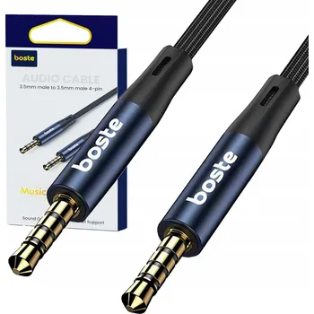 Audio kabel Kabel Boste CAMH2MJ4-01BK minijack 3,5 mm - minijack 3,5 mm 1 m