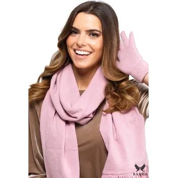 Šála DÁMSKÁ ŠÁLA ZIMNÍ VELKÁ S TŘÁSNĚMI Kamea RŮŽOVÁ 170 cm x 40 cm