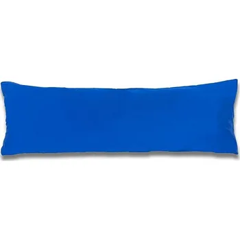 Povlečení Kvalitex Saténový povlak na relaxační polštář modrý, 45 × 120 cm