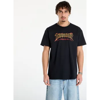 Pánské tričko Tričko Thrasher Cracked by Exteenager T-Shirt Black S