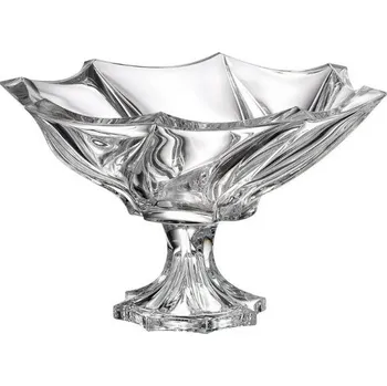 Bohemia Crystal Mísa na noze Bromelias 330mm