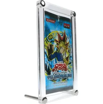 Karetní hra Akrylové pouzdro Yu-Gi-Oh! na 1x booster (vintage i moderní) (se stojánkem)