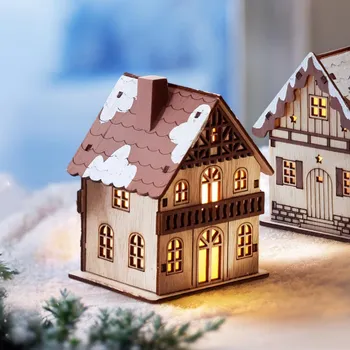 LED Dekorace Domeček dvoupatrový 496518