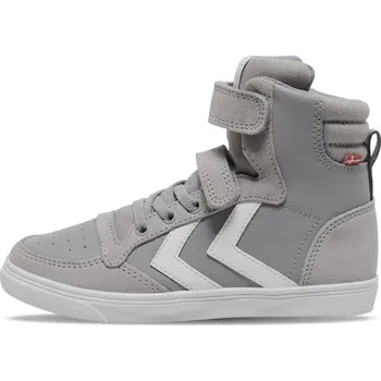 Dětská sálová obuv Obuv Hummel SLIMMER STADIL LEATHER HIGH JR 204494-1100 Velikost 35 EU | 2,5 UK | 3,5 US | 22 CM