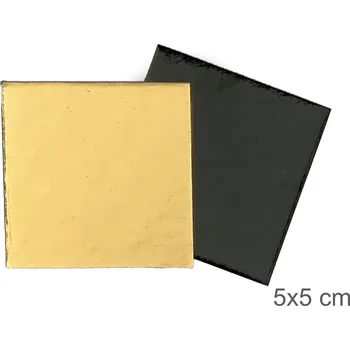 Termobox LEPENKOVÁ PODLOŽKA ZLATO-ČERNÁ 5x5 cm