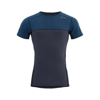 Devold Lauparen Merino 190 T-Shirt Men 422A Flood modrá XXL