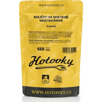 Hotové jídlo Kuličky na smetaně VEGETARIÁNSKÉ (2 porce)