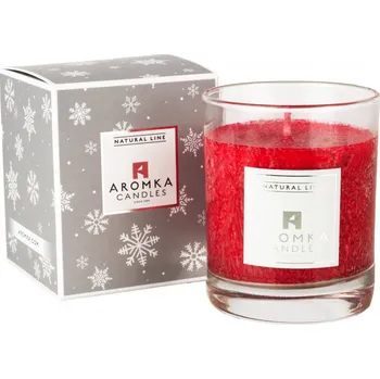 Svíčka AROMKA Přírodní vonná svíčka palmová, Vánoční Punč, Vánoční balení, Whiskovka, 250 ml