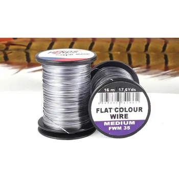 Rybářský prut HENDS FLAT COLOUR WIRE MEDIUM - BRIGHT GREY FWM35