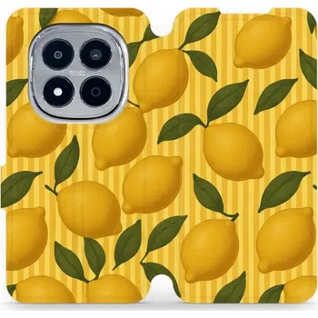 Pouzdro na mobilní telefon Flipové pouzdro Mobiwear - Xiaomi Redmi Note 15 Pro Plus 5G - VP81S Citrony (Knížkové flip pouzdro, obal, kryt na mobil Xiaomi Redmi Note 15 Pro Plus 5G - VP81S Citrony, materiál Umělá kůže + TPU - ochrana 360°, stojánek, silikonová vanička, magnetické)