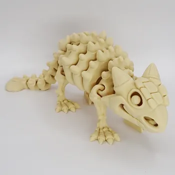 Figurka Flexi Factory Kostra Ankylosaura s očima - béžová