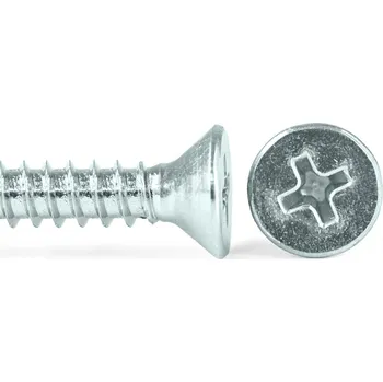 Vrut Šroub do plechu ZnB, zapuštěná hlava, DIN 7982 - 2.9x13