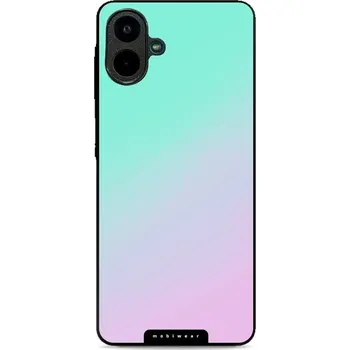 Pouzdro na mobilní telefon Lesklý kryt Mobiwear Glossy - Samsung Galaxy A07 - G063G Mátový a fialový odstín (Prémiové lesklé pouzdro, obal, kryt Mobiwear Glossy na mobil Samsung Galaxy A07 - G063G Mátový a fialový odstín, materiál Plast + TPU silikon - krytí po všech stranách,)