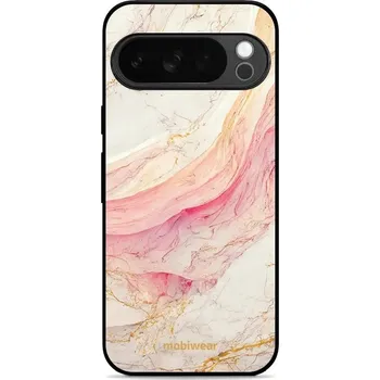 Pouzdro na mobilní telefon Lesklý kryt Mobiwear Glossy - Google Pixel 10 Pro - G027G - Růžový a zlatavý mramor (Prémiové lesklé pouzdro, obal, kryt Mobiwear Glossy na mobil Google Pixel 10 Pro - G027G - Růžový a zlatavý mramor, materiál Plast + TPU silikon - krytí po všech stranách