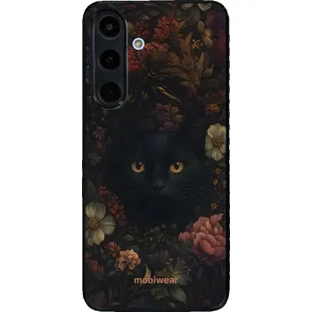 Pouzdro na mobilní telefon Lesklý kryt Mobiwear Glossy - Samsung Galaxy S25 FE - V161S Temná kočka (Prémiové lesklé pouzdro, obal, kryt Mobiwear Glossy na mobil Samsung Galaxy S25 FE - V161S Temná kočka, materiál Plast + TPU silikon - krytí po všech stranách, neošoupatelný potisk,)