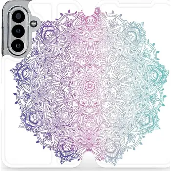 Pouzdro na mobilní telefon Flipové pouzdro Mobiwear - Samsung Galaxy A17 / A17 5G - M008S Mandala (Knížkové flip pouzdro, obal, kryt na mobil Samsung Galaxy A17 / A17 5G - M008S Mandala, materiál Umělá kůže + TPU - ochrana 360°, stojánek, silikonová vanička, magnetické zavírání)