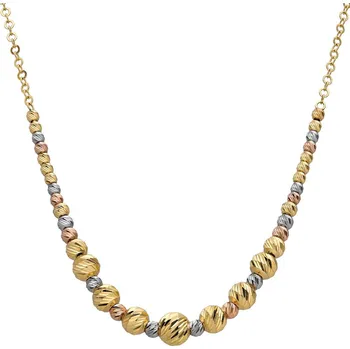 Řetízek Zlaton Řetízek z kombinovaného zlata s kuličkami 5.35g 000142301249